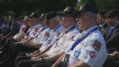 Image for story: 7Salutes the 70th anniversary of the Korean Armistice Agreement at the veterans war memorial