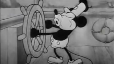 Image for story: Early Mickey Mouse version enters public domain, becomes terror in new horror films